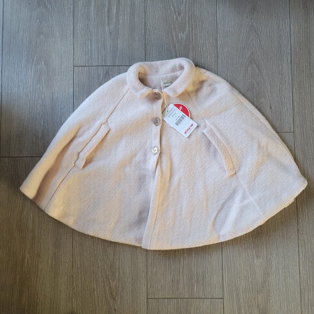 NWT: Play Up Girl's Light Pink Cape/Poncho / Size 4